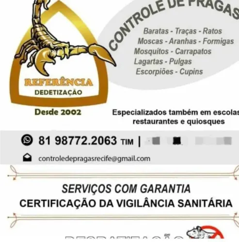 Dedetização 24h (Referência Dedetização)