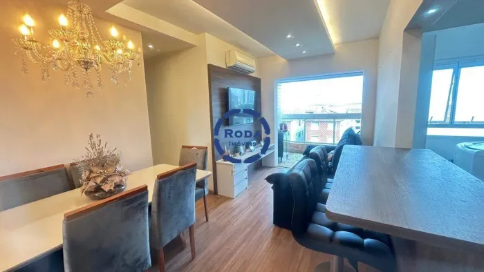 Lindíssimo apartamento semi novo 2 dorms (1 suíte) no Macuco, Santos-SP | 66m² | Aluguel R