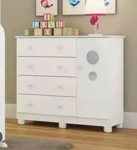 CÔMODA ULI BOLINHA- Dividimos Em Até 10x Sem Juros