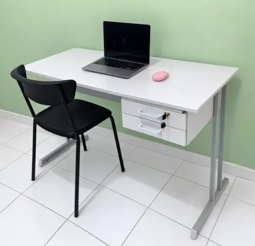 MESA SLIM 1,20x0,60 COM GAVETA