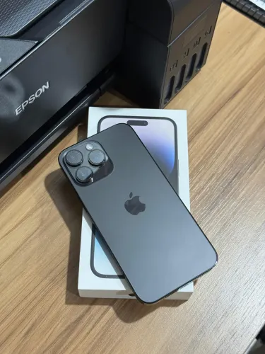 iPhone 14 Pro Max 256GB Cinza Espacial Novo Substituição Apple