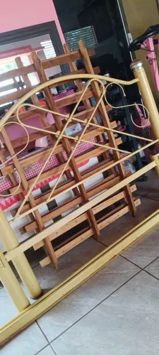 Cama casal ferro tubolar entrego 