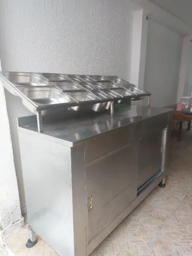 Armário inox condimentadeira