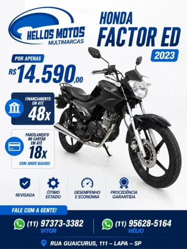 Yamaha YBR 150 Factor ed 2023 aceito moto na troca fin 48x aceito cartão 12 X 18x 1.8% am 