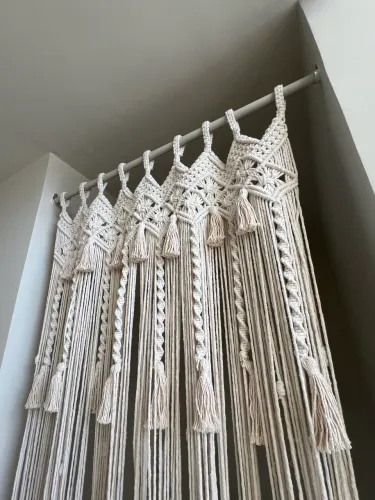 Cortina macramé 