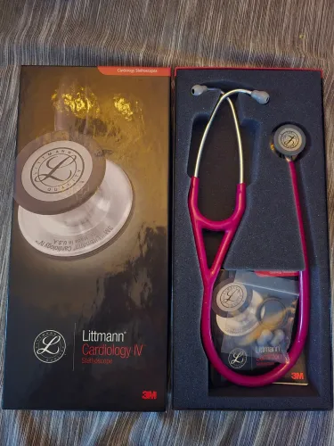 Estetoscópio Littmann Cardiology IV Framboesa - Usado 2x - Impecável na Caixa