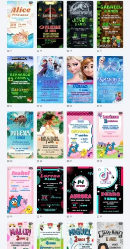 Super Kit Convites Digitais (Canva) - Mais de 100 Artes Prontas