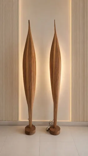 Luminárias artesanais casca de palmeira