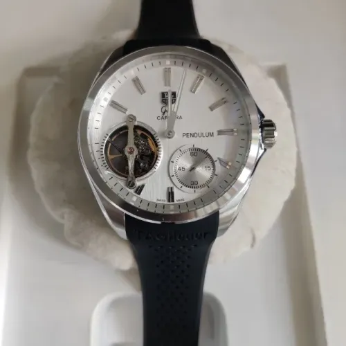 RELOGIO TAG HEUER PENDULUM PRATA 45MM