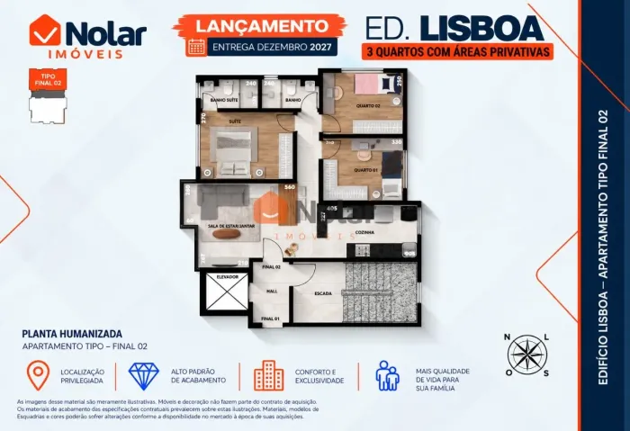 Apartamento de 3 quartos com suíte á venda no bairro Ana Lúcia em Belo Horizonte MG