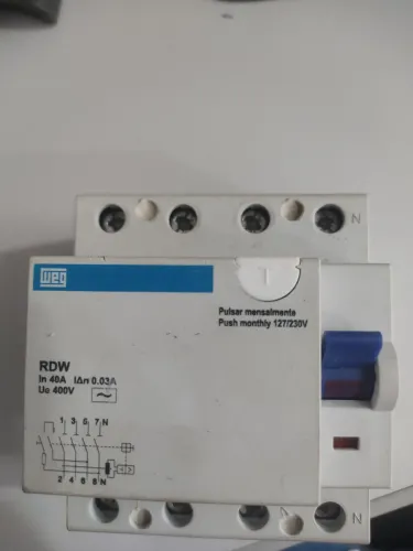 Interruptor diferencial residual RDW 40A