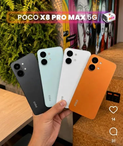 Poco X8 pro max 12/256 - laranja pronta