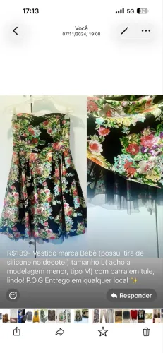 Vestido Bebe U.S.A tamanho M/ G com barra em tule, lindo!