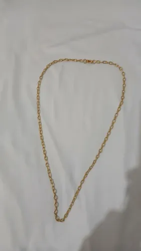 Cordão de prata banhado a ouro