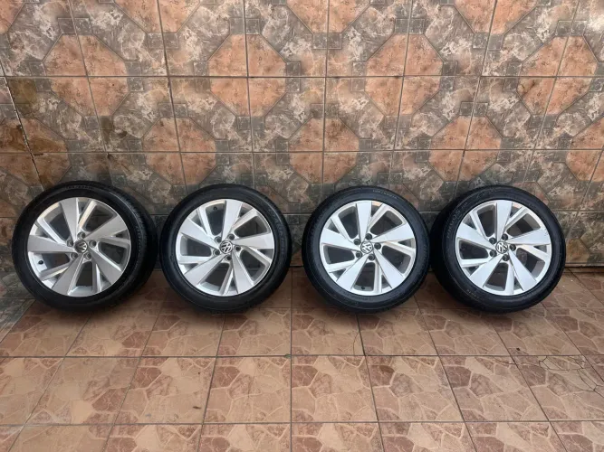 Rodas 5x100 Aro 16 Nivus 2024 + Pneus