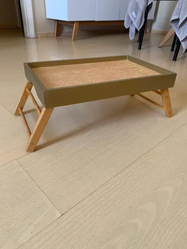 Mesa de Café na cama MDF Cru