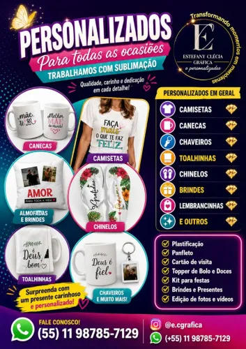 Gráfica e personalizados