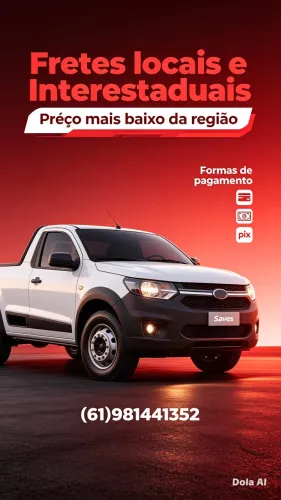 Frete Em todo Df e no entorno 
