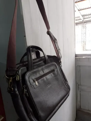 Bolsa couro Masculina