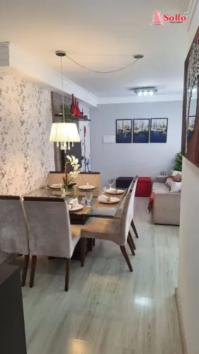 CONDOMÍNIO FATTO QUALITY VILA AUGUSTA Excelente Apartamento com 3 dormitórios à venda, 66 