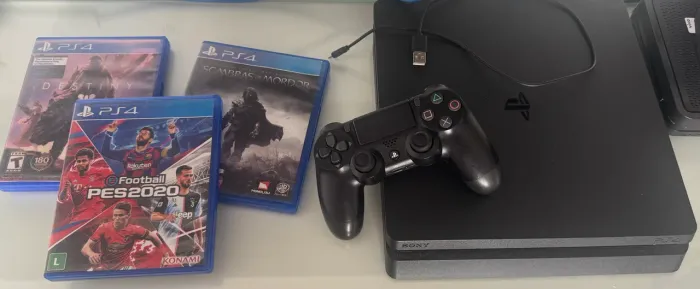 PS4 Slim 1TB - Pronto para jogar!