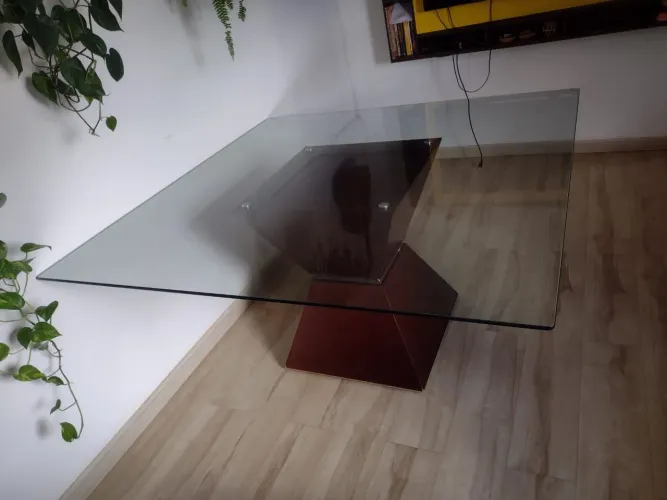 Mesa de Jantar de Vidro 