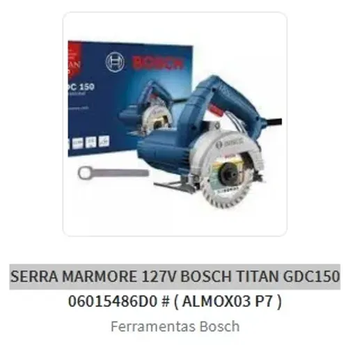 SERRA MARMORE 127V BOSCH TITAN GDC150