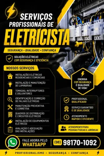 Eletricista 24 horas.
