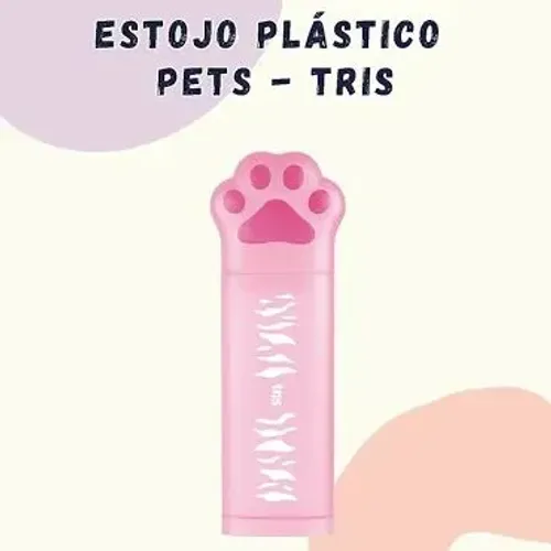 Estojo Plástico Holic Pets - Cor Rosa - Tris