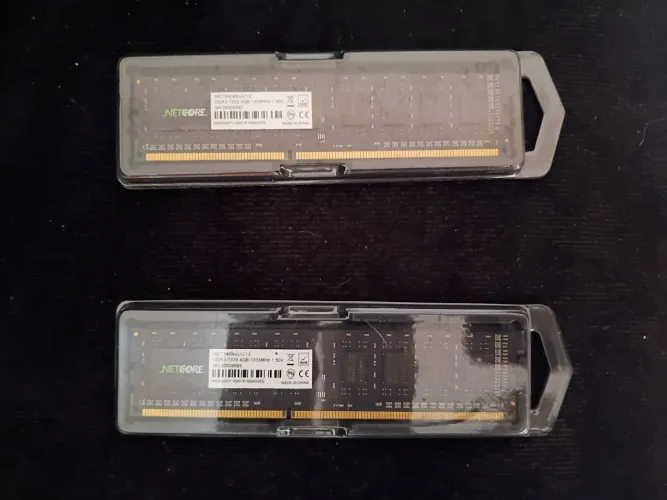1Kit de Memória DDR3 8GB Netcore 1333MHZ. 2x 4GB Dual Channel