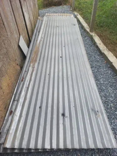 Telhas de zinco ondulada