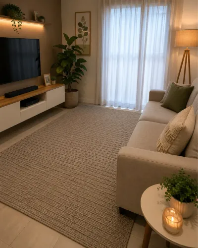 Tapete Cinza em Lã - 3,00 x 3,50 m ?  Elegância, conforto e qualidade em um só produto.