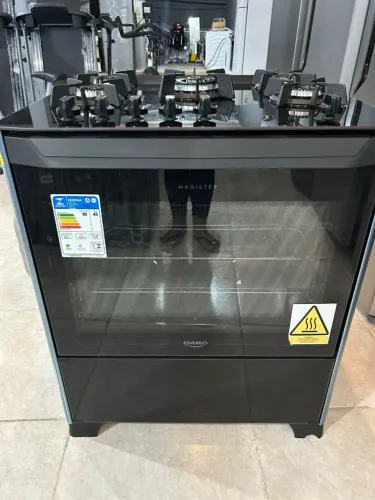 Fogão Dako 5B mesas de vidro + grade de ferro fundido