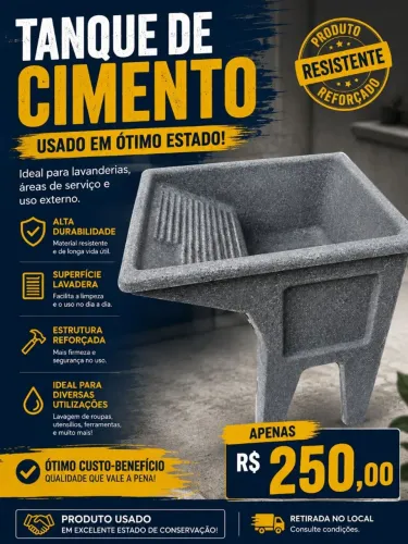 Vendo um tanque usado