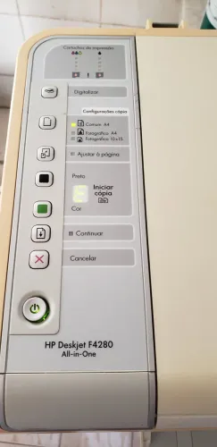 Impressora HP deskjet f4280 ,sem cartucho ,não envio