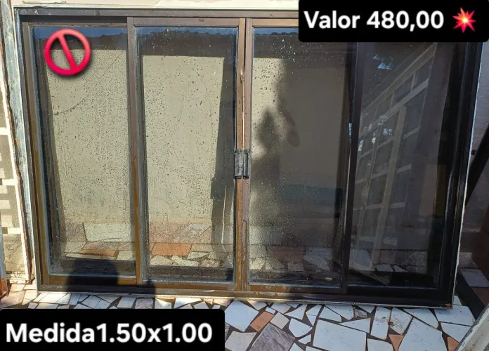 Janelas de alumínio de 1.50x1.00