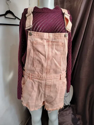 Macaquinho jeans feminino desapego 