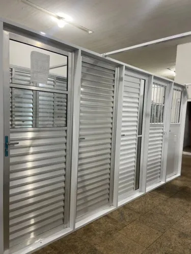 PORTAS DE ALÚMINIO BRANCO 2.10X 60CM 70CM 80CM - MAIS REFORÇADA