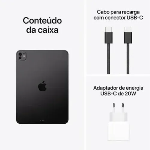 iPad Pro 2025 Wifi - Space Black e Silver  256GB Tela 11-Loja Fisica (Disponivel Pedido)