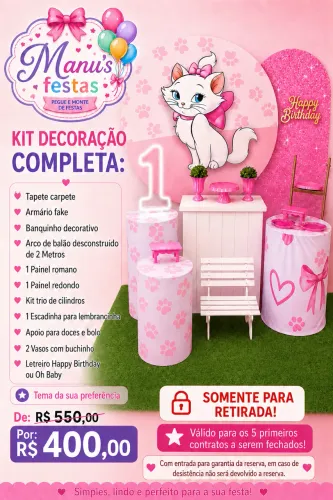Pegue e monte decoração completa