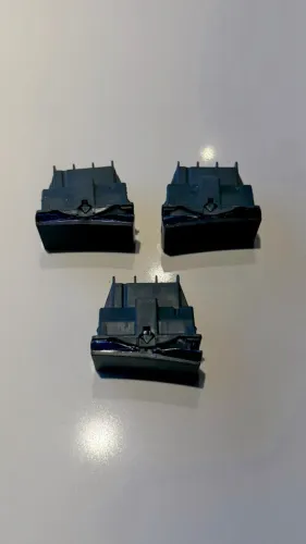 Kit 3 Interruptores Módulo 10A Pial Plus+ Simples Preto