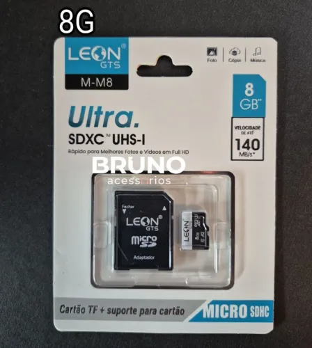 Cartão De Memória Micro SD 8GB com Adaptador