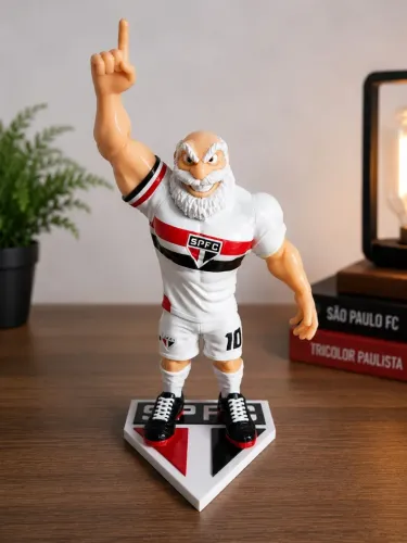 Mascote São Paulo FC 25cm Colecionável Impresso em 3D