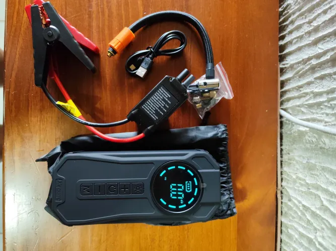 Compressor portátil com Power bank