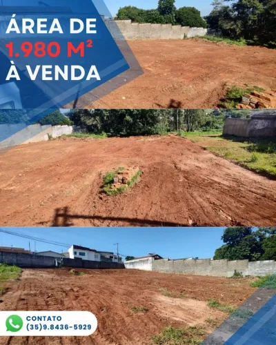 TERRENO À VENDA | ÁREA DE 1.980 M² | GUAXUPÉ - MG