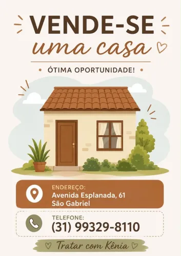 Vende-se uma casa