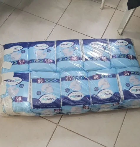 Fraldas geriátricas r$ 100, 10 pacotes de fralda