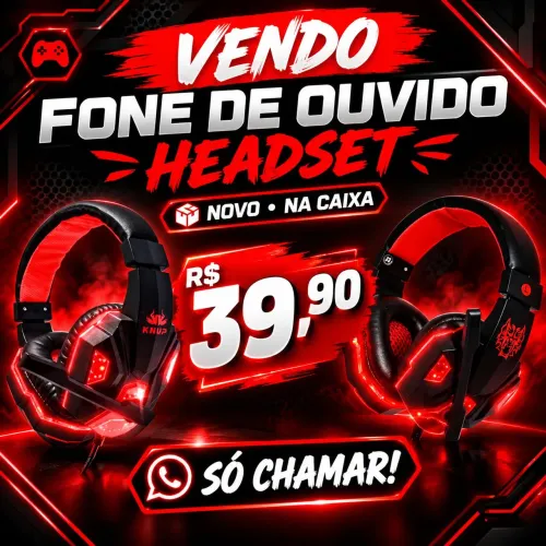 Vendo fone headset novo (na caixa)