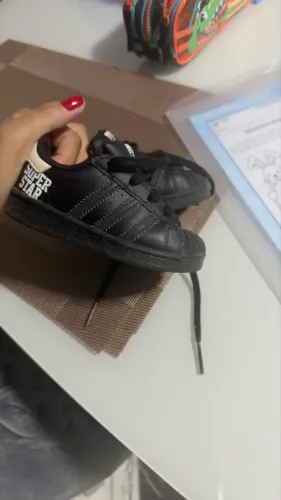 Tênis infantil super star preto tamanho 20 original