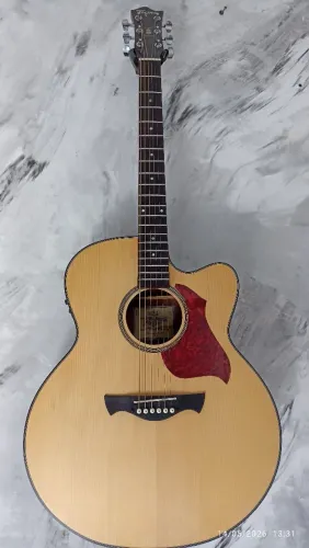 VIOLÃO TAGIMA WALNUT JUMBO NOVO ZERADO IMPECÁVEL COMPLETO COM AFINADOR DIGITAL EMBUTIDO 